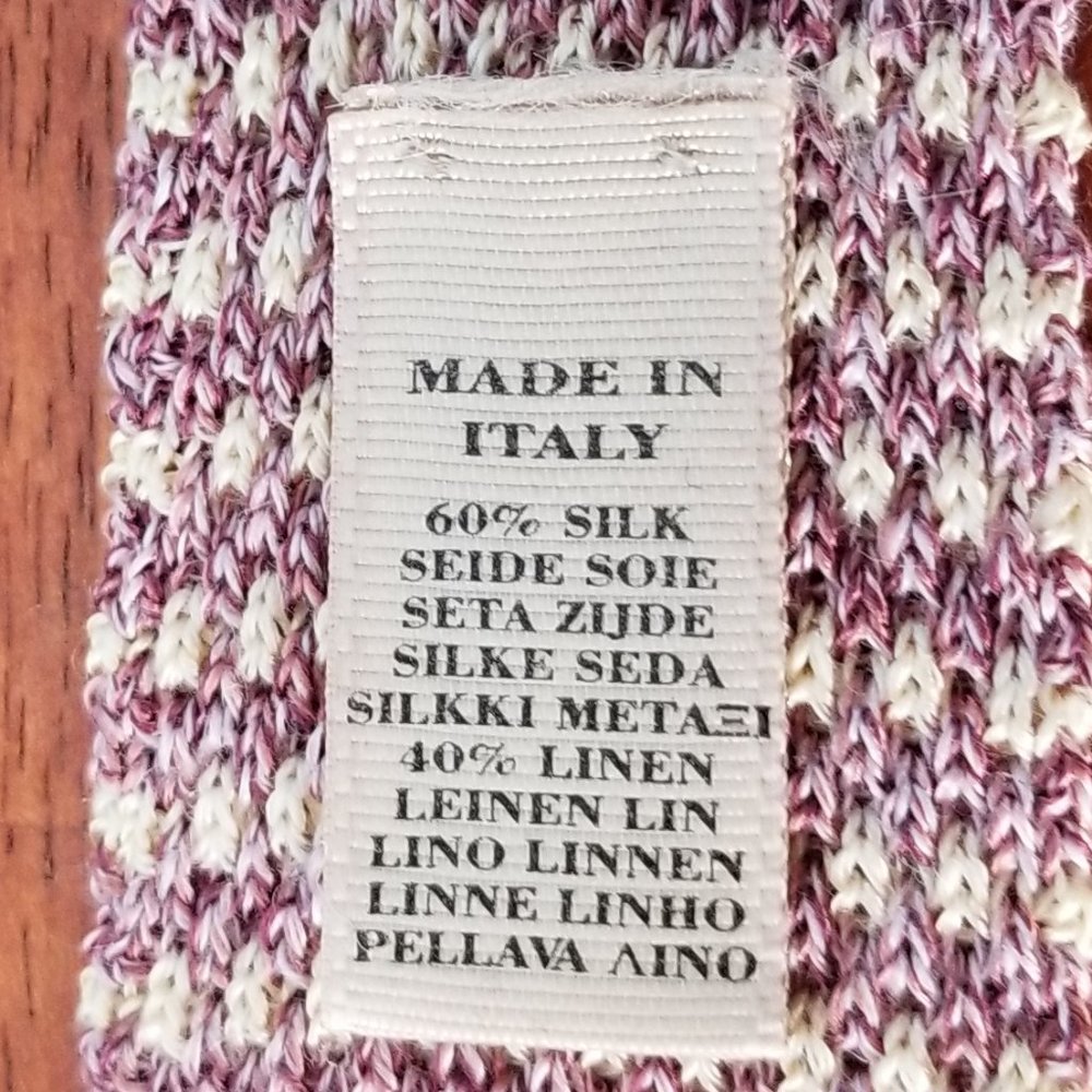 Burberry Purple Knit Tie - Picture 5 of 5